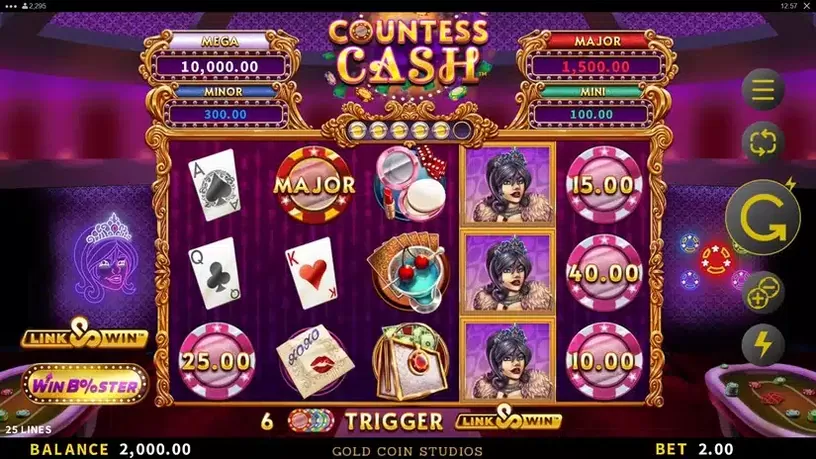 Countess Cash slot screenshot 1