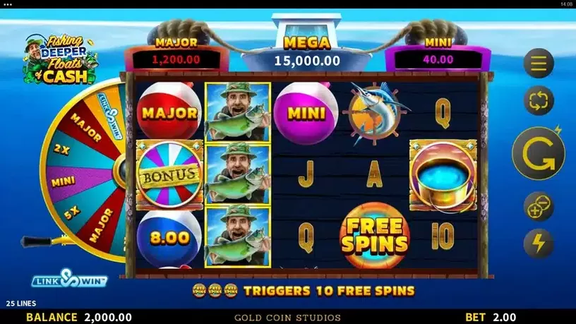 Fishing Deeper Floats of Cash slot screenshot 1