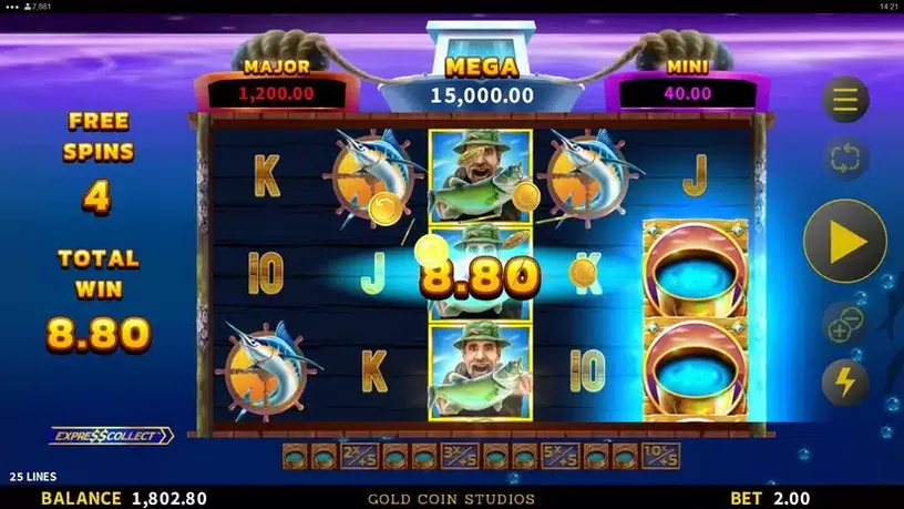 Fishing Deeper Floats of Cash slot screenshot 5