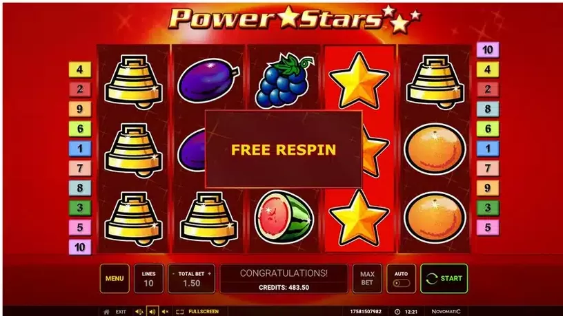 Power Stars slot screenshot 3