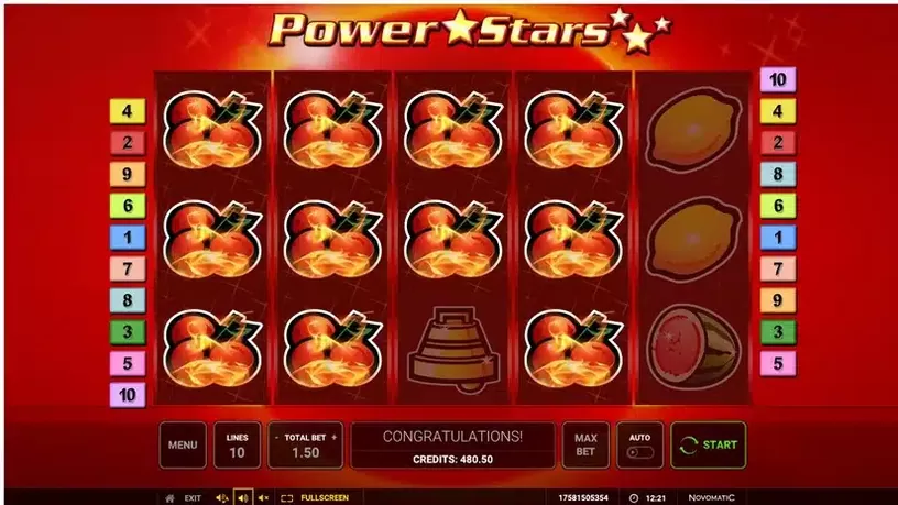Power Stars slot screenshot 2