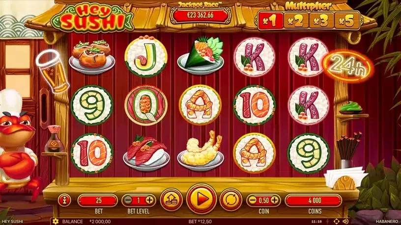 Hey Sushi slot screenshot 1