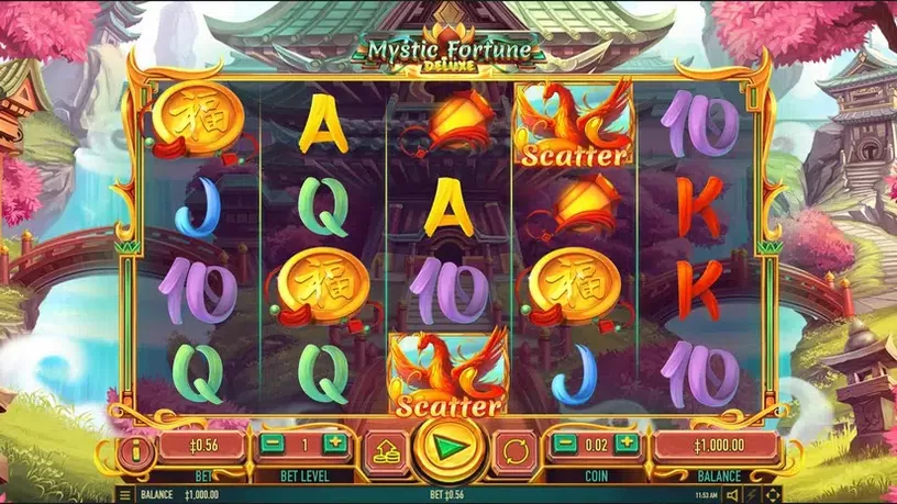 Mystic Fortune Deluxe slot screenshot 1