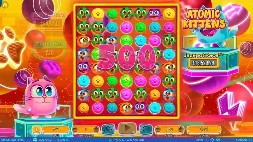 Atomic Kittens slot screenshot 4