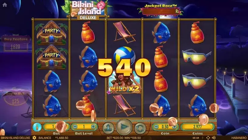 Bikini Island Deluxe slot screenshot 5