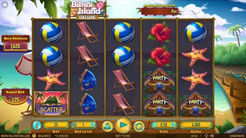 Bikini Island Deluxe slot screenshot 1