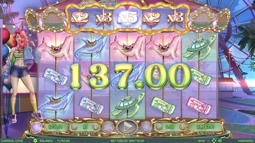 Carnival Cove slot screenshot 5
