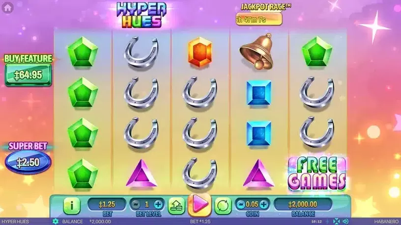 Hyper Hues slot screenshot 1