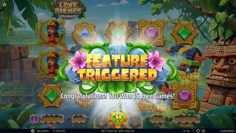 Love And Riches: Eldorado slot screenshot 3