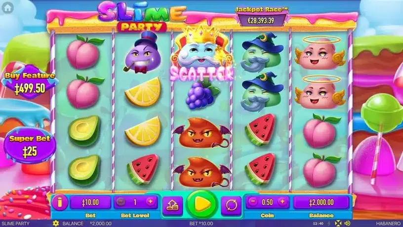 Slime Party slot screenshot 1
