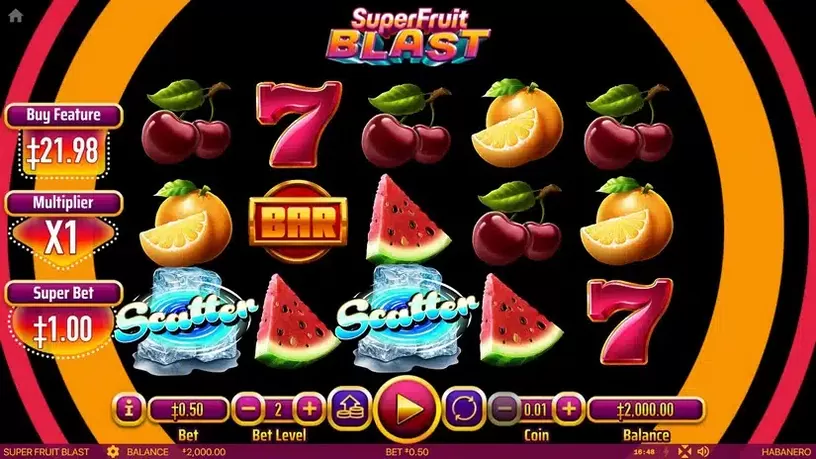 Super Fruit Blast slot screenshot 1