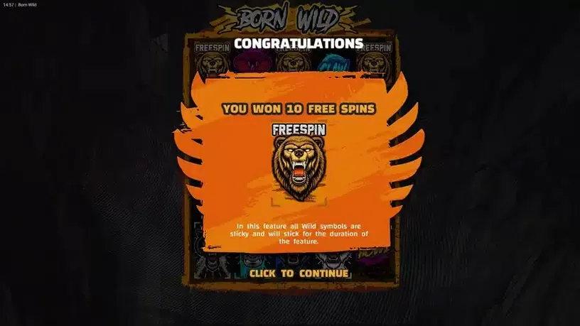 Born Wild slot screenshot 4