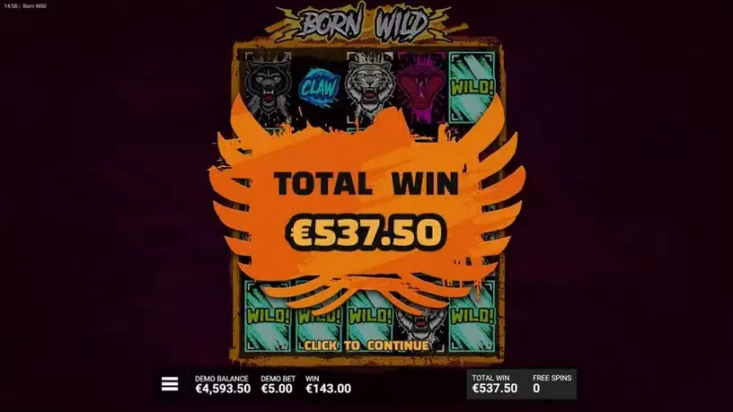 Born Wild slot screenshot 7