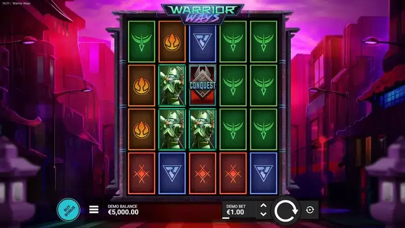 Warrior Ways slot screenshot 1