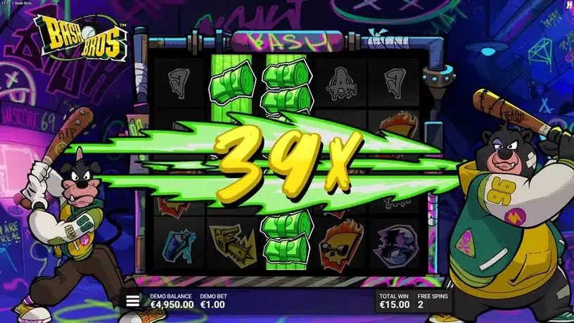 Bash Bros slot screenshot 5