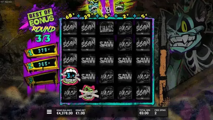 Chaos Crew 2 slot screenshot 4