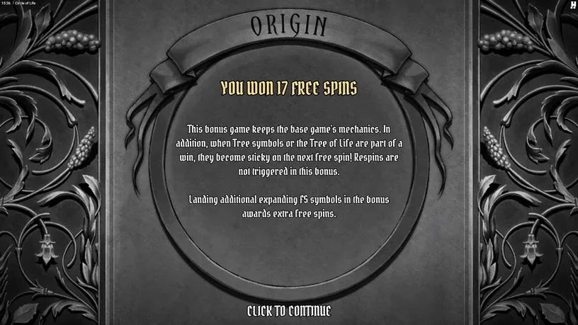 Circle of Life slot screenshot 4