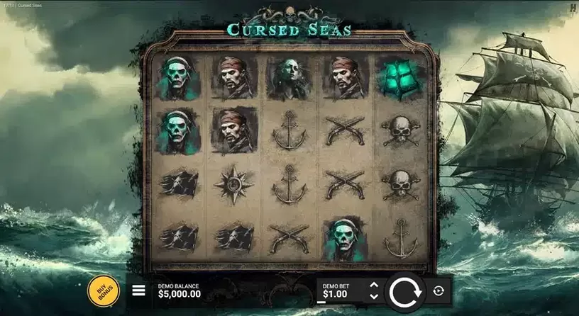 Cursed Seas slot screenshot 1