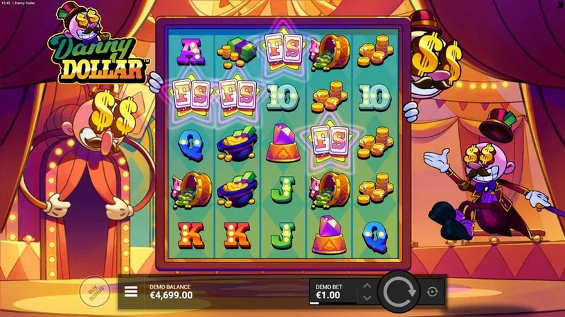 Danny Dollar slot screenshot 2