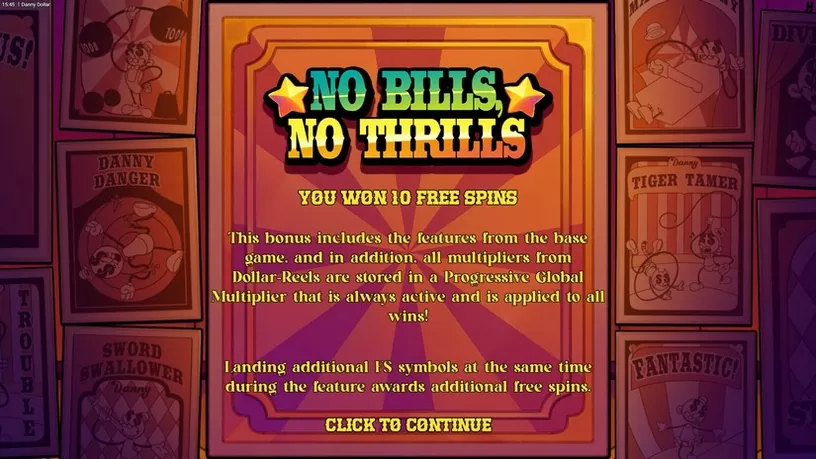 Danny Dollar slot screenshot 3