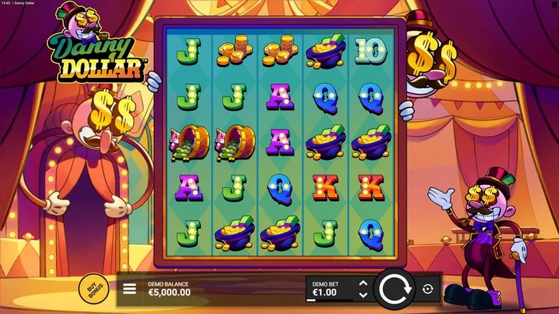 Danny Dollar slot screenshot 1