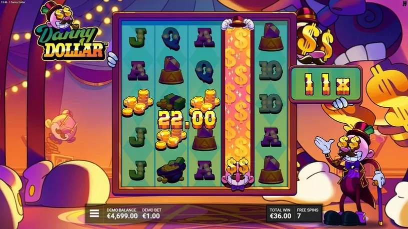 Danny Dollar slot screenshot 5
