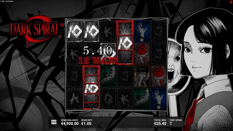Dark Spiral slot screenshot 5