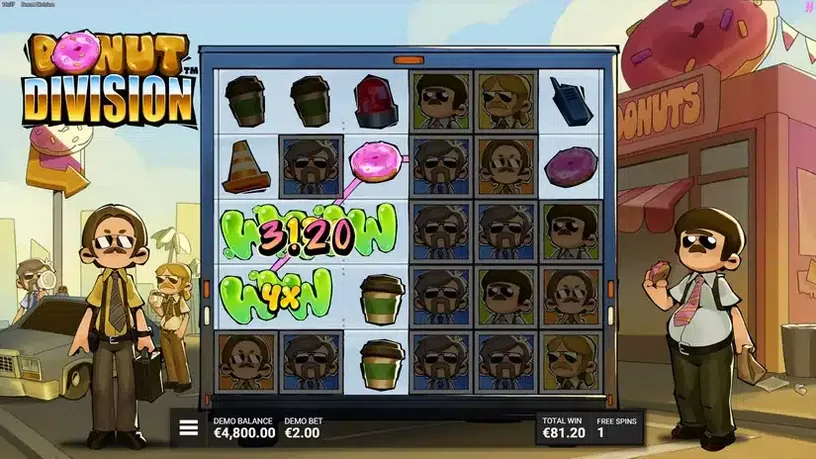 Donut Division slot screenshot 5