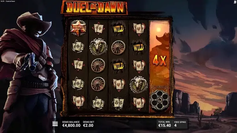 Duel At Dawn slot screenshot 4