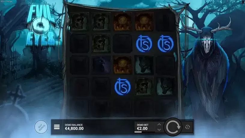 Evil Eyes slot screenshot 2
