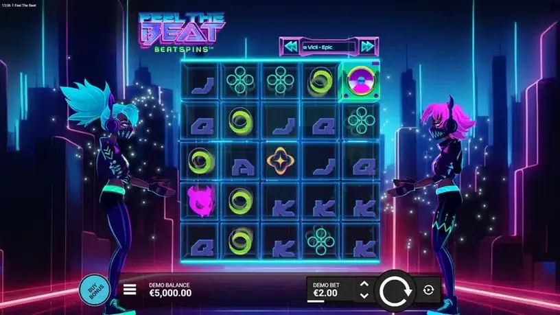 Feel the Beat slot screenshot 1