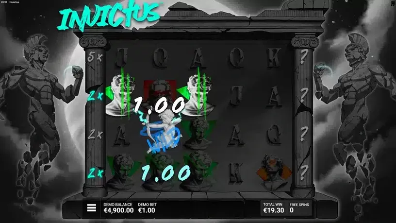 Invictus slot screenshot 5