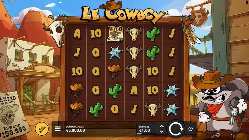 Le Cowboy slot screenshot 1