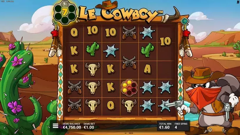 Le Cowboy slot screenshot 3