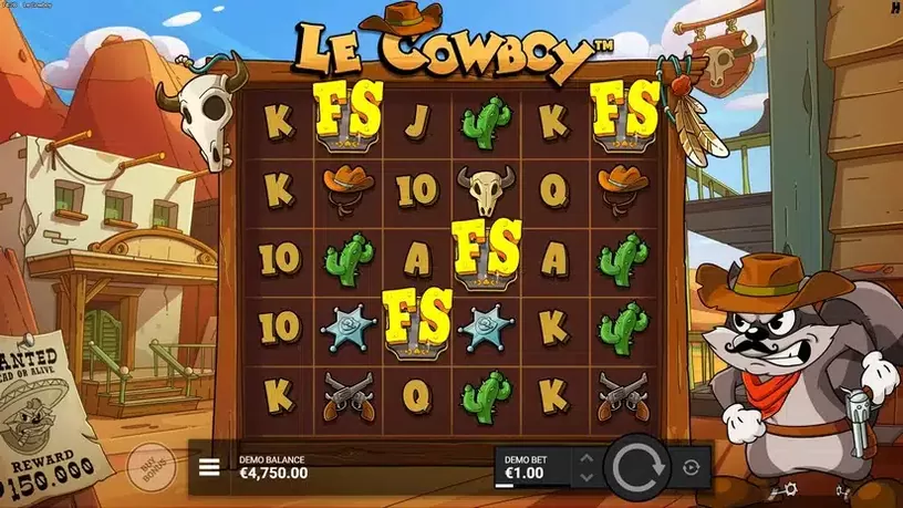 Le Cowboy slot screenshot 2