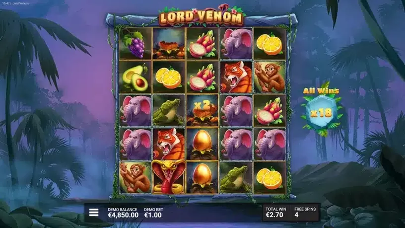 Lord Venom slot screenshot 5