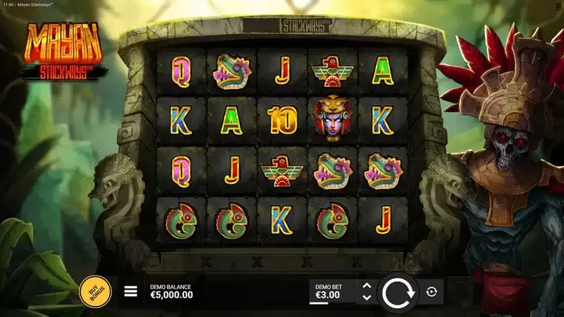 Mayan Stackways slot screenshot 1