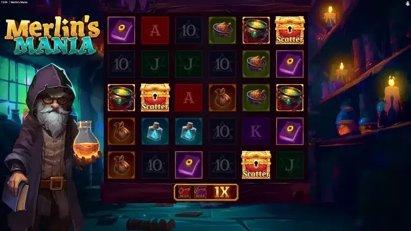 Merlin’s Mania slot screenshot 3