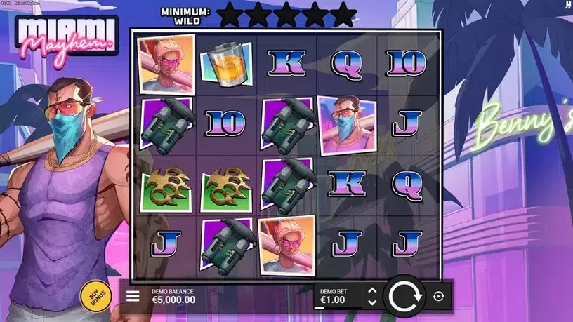 Miami Mayhem slot screenshot 1