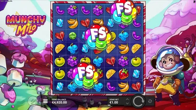Munchy Milo slot screenshot 2