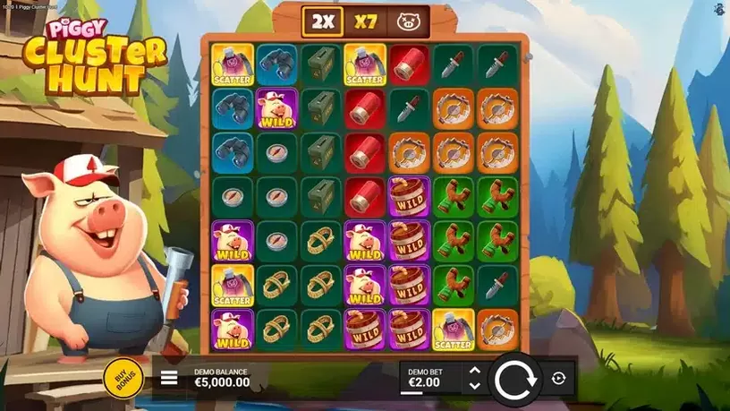 Piggy Cluster Hunt slot screenshot 1