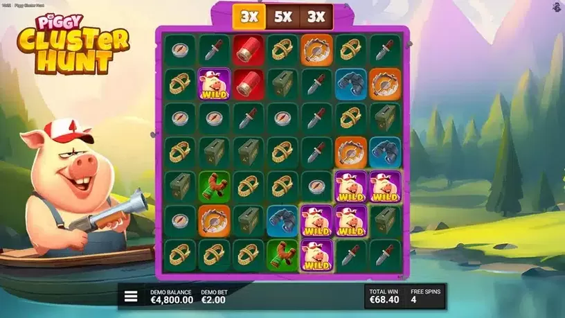 Piggy Cluster Hunt slot screenshot 6