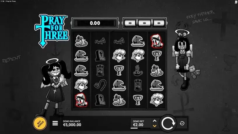 Pray For Three slot screenshot 1