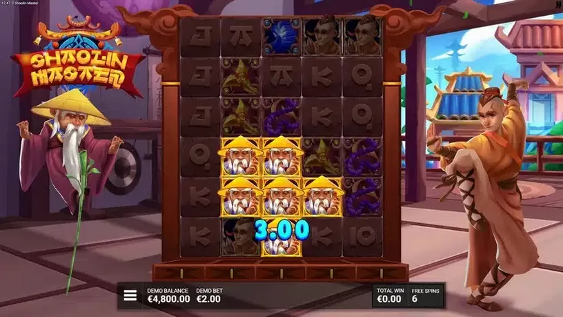 Shaolin Master slot screenshot 4