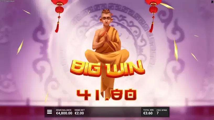 Shaolin Master slot screenshot 5