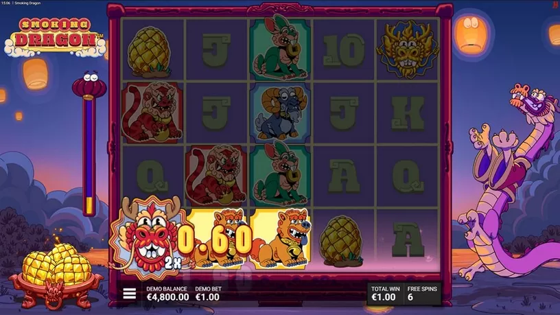Smoking Dragon slot screenshot 5
