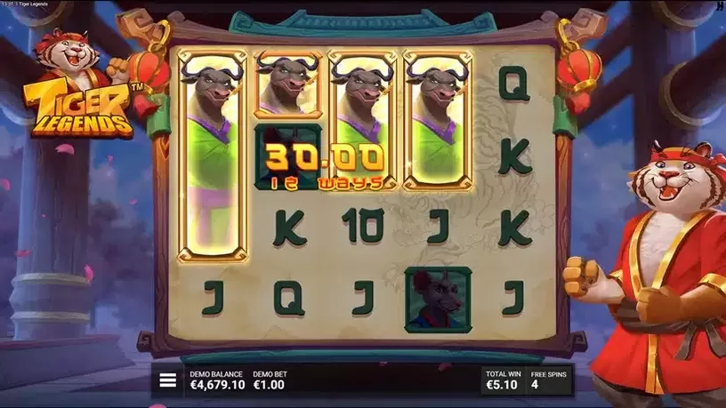 Tiger Legends slot screenshot 5