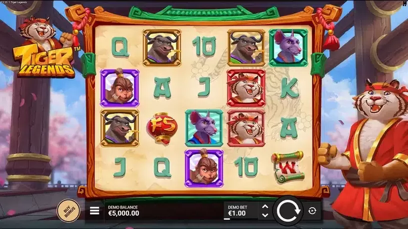 Tiger Legends slot screenshot 1