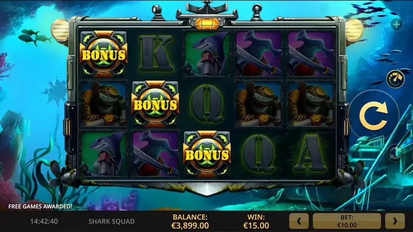 Shark Squad slot screenshot 4