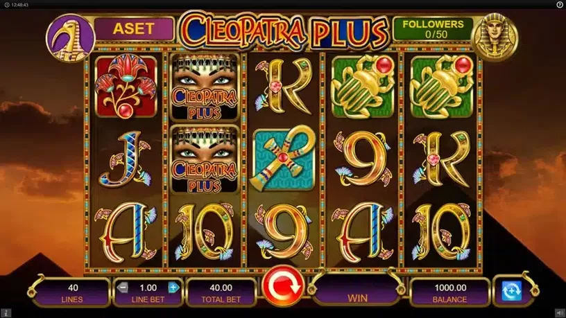 Cleopatra Plus slot screenshot 1
